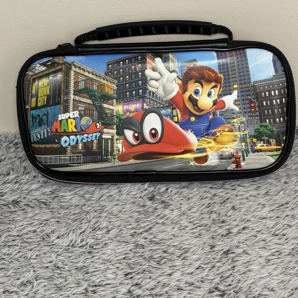 Super Mario Odyssey Deluxe Travel Carrying Case For Nintendo Switch